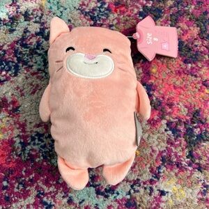 Cubcoats Peach Pink Plush Cat shirt and stuffie - Cute Embroidered Face 8